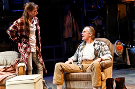 Laurie Metcalf, Keith Carradine in Sam Shepard's "A Lie of the Mind," dir. by Ethan Hawke, The New Group, 2010. Photo: Monique Carboni.