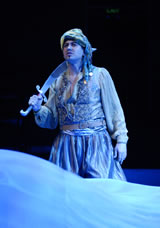 Daoud Heidami as Sinbad in the Denver Center Theatre Company world premiere of Jason Grote's "1001," directed by Ethan McSweeny, 2007. Photo: Terry Shapiro