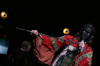 Kate Valk in The Wooster Group's production of Eugene O'Neill's "The Emperor Jones." Photo: Paula Court
