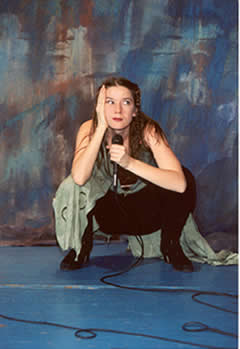 Heather Woodbury performing "What Ever" at Surf Reality, NYC, 1996. Photo: Robert Strain.
