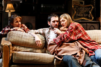 Laurie Metcalf, Josh Hamilton, Marin Ireland in Sam Shepard's "A Lie of the Mind," directed by Ethan Hawke, The New Group, 2010. Photo: Monique Carboni