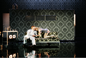 Peter Gilsfort and Benedikte Hansen in Ibsen's "Little Eyolf," directed by Jo Stromgrens at Royal Theater of Copenhagen, 2005-06. Photo: Morten Abrahamsen