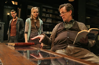 Bobby Cannavale, Alison Pill and Dylan Baker in Theresa Rebeck's "Mauritius," Biltmore Theater, 2007. Photo: Joan Marcus