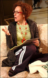 Laurie Metcalf as Clarice Bernstein in David Mamet's "November," 2008. Photo: Scott Landis.