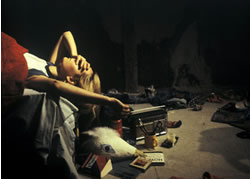 Megan Dodds in "My Name is Rachel Corrie." Photo: Stephen Cummiskey