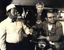 Fats Dibeco, Paul Slabolepszy and Bill Flynn in Saturday Night at the Palace, Baxter Theatre, 1983